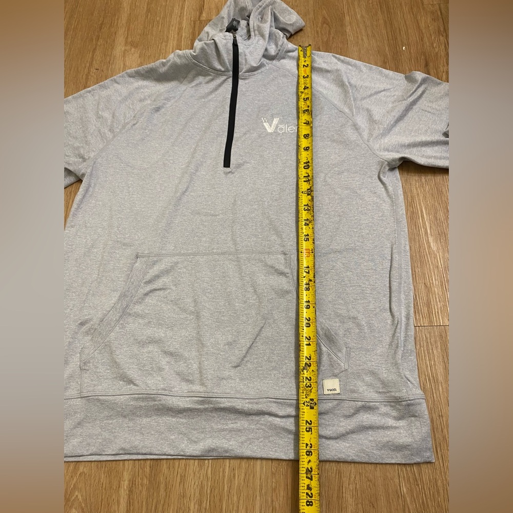 Vuori Light Gray Half-Zip Hoodie Pullover - Picture 5 of 6